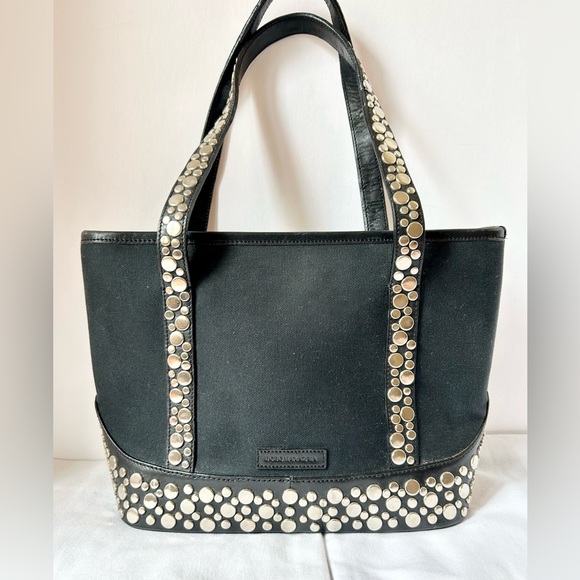 BCBGMAXAZRIA Black Handbag W/ Silver Studs - Picture 10 of 15